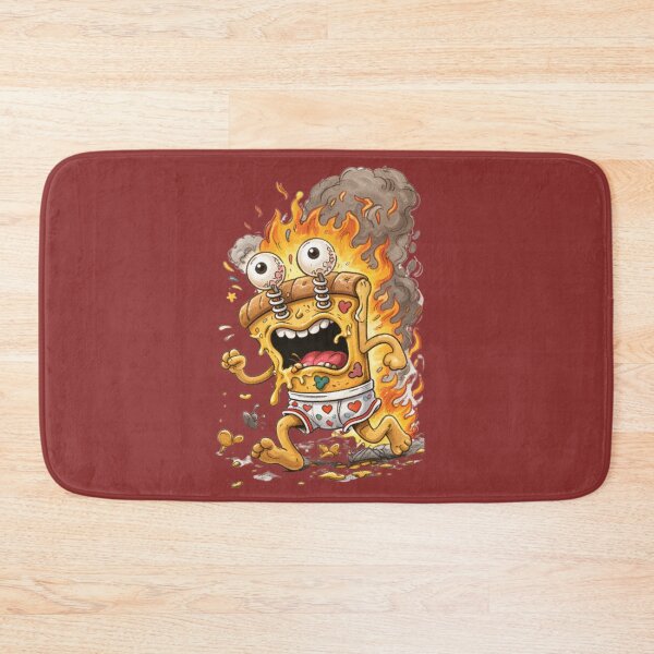 Item preview, Unhinged Pizza Cartoon – Chaotic Ugly Food Character designed and sold by Ivy-Triggs.