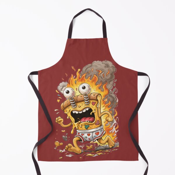 Item preview, Unhinged Pizza Cartoon – Chaotic Ugly Food Character designed and sold by Ivy-Triggs.
