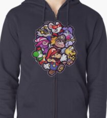Sudadera con capucha y cremallera Paper Mario: La puerta de los mil años