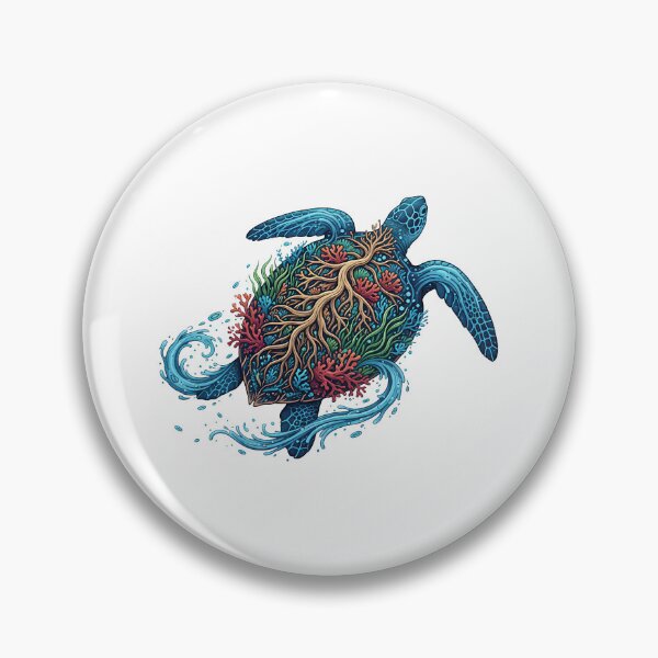 Item preview,  Rooted Nature Tree of Life Sea Turtle designed and sold by zoughlal.