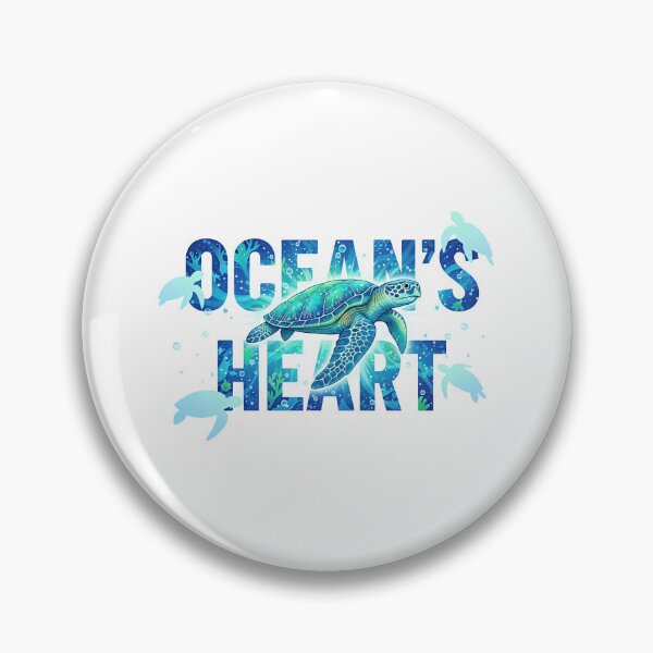 Item preview,  Ocean's Heart Conservation Blue Typography designed and sold by zoughlal.