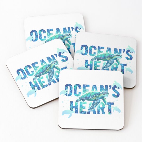 Item preview,  Ocean's Heart Conservation Blue Typography designed and sold by zoughlal.