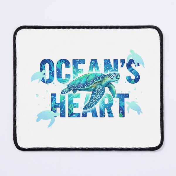 Item preview,  Ocean's Heart Conservation Blue Typography designed and sold by zoughlal.