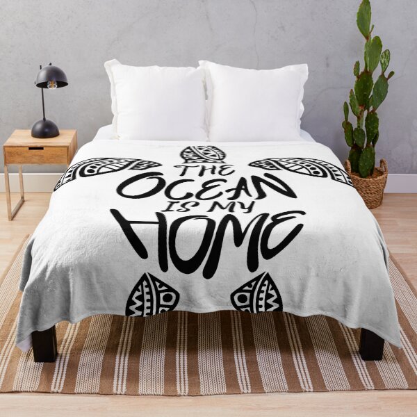 Item preview, The Ocean Is My Home Tribal Typography Turtle designed and sold by zoughlal.