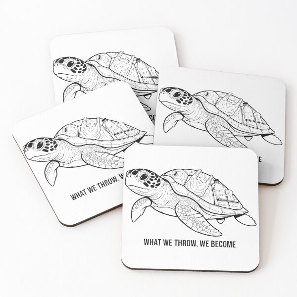 Item preview,  What We Throw We Become Plastic Pollution Art designed and sold by zoughlal.