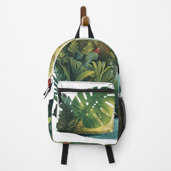 Item preview, Golden Canopy – Tropical Jungle Scene Illustration designed and sold by catcurio.