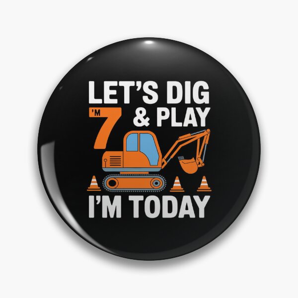 Item preview, Birthday Boy 7 Construction 7th Birthday Excavator Birthday  designed and sold by MarkLeedsArt.