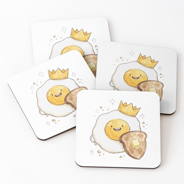 Item preview, Quirky Cute Food: Egg Prince Sunny-Side designed and sold by bapupa.