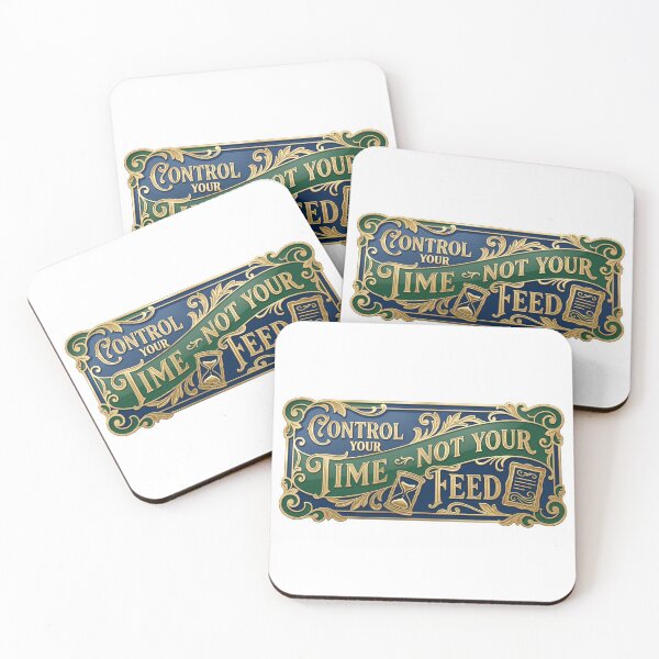 Item preview, Anti-Doom Scrolling Vintage Gold Typography designed and sold by MukuMint.