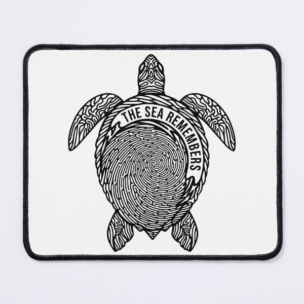 Item preview, The Sea Remembers Fingerprint Pattern Turtle designed and sold by zoughlal.