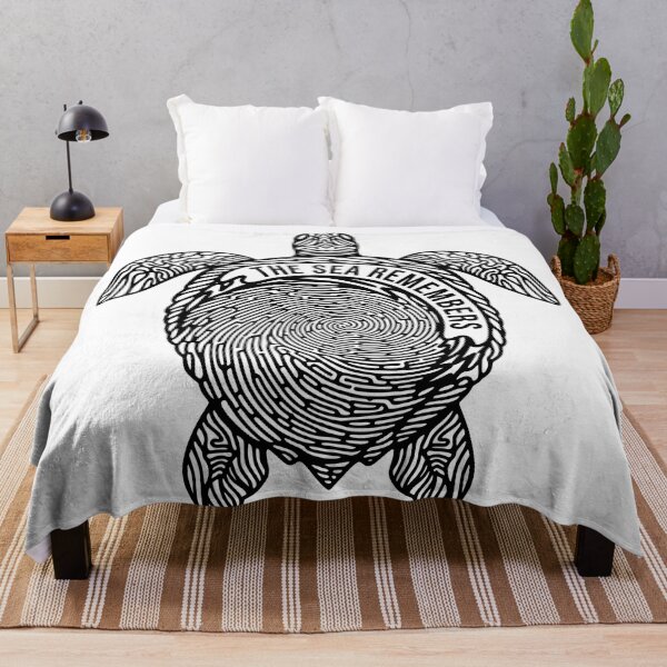 Item preview,  The Sea Remembers Fingerprint Pattern Turtle designed and sold by zoughlal.