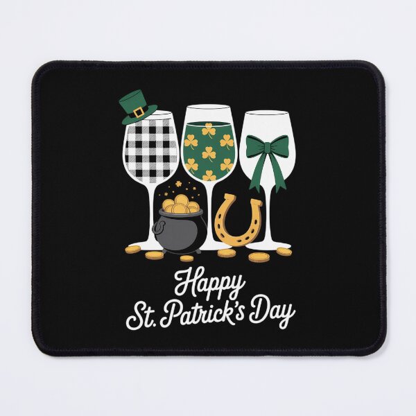 Artikelvorschau, Fröhlichen St. Patrick's Day Weinglas entworfen und verkauft von IdunayaStore.
