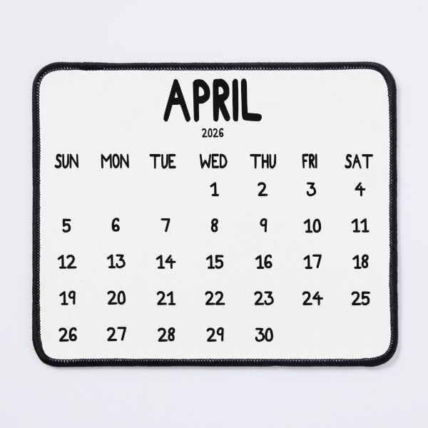 Item preview, April 2026 Calendar Bold designed and sold by toowoosh.