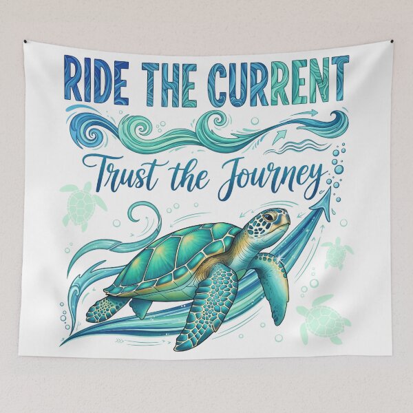 Item preview,  Ride The Current Trust The Journey Flow Art designed and sold by zoughlal.