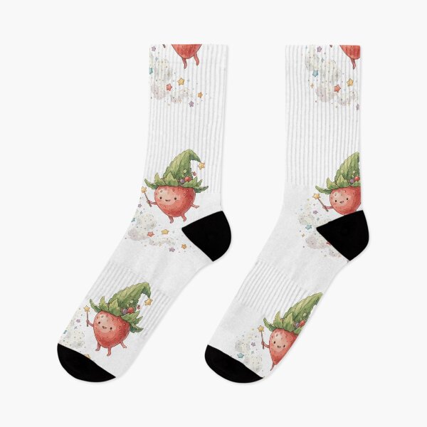 Item preview, Quirky Cute Food: Strawberry Wizardling designed and sold by bapupa.