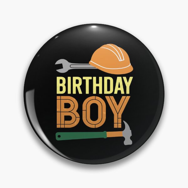 Item preview, Birthday Boy Construction Birthday Party Hat Boys  designed and sold by MarkLeedsArt.