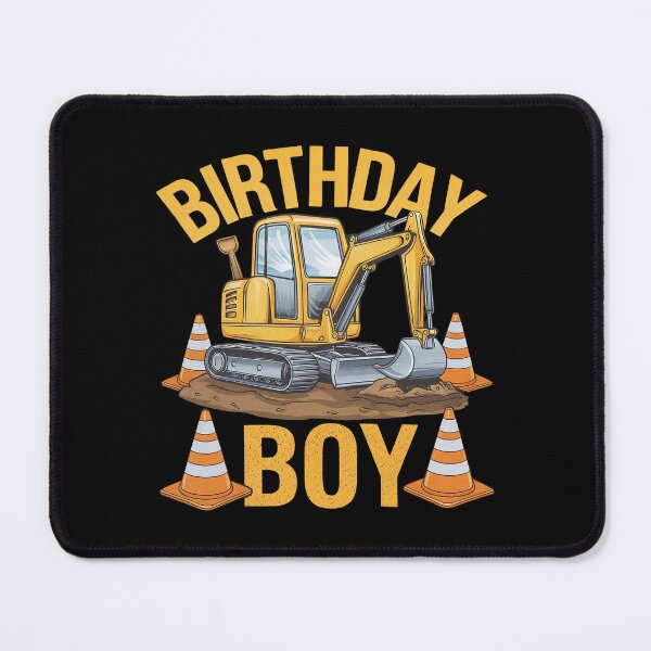 Item preview, Birthday Boy Construction Party Digger Vehicle Excavator Kid designed and sold by DigitaldeligArt.