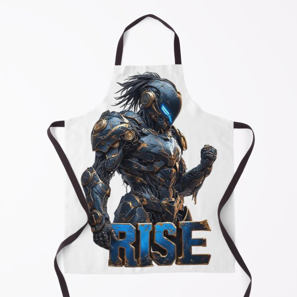 Item preview, Sleek Cybernetic Warrior Emerging with Rising Power designed and sold by newvisionart191.