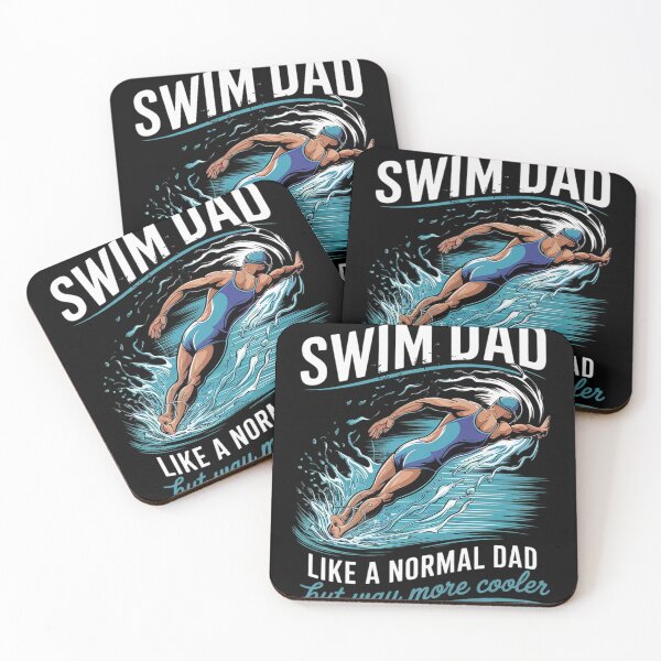 Item preview, Swim Dad Like A Normal Dad But Way More Cooler Funny Swimmer  designed and sold by KotexTemu.