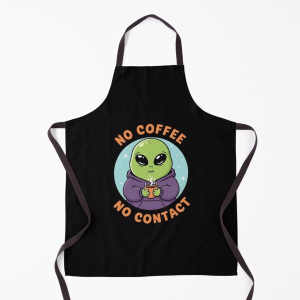 Item preview, No Coffee No Contact Cute Alien Lover designed and sold by dudelinart.
