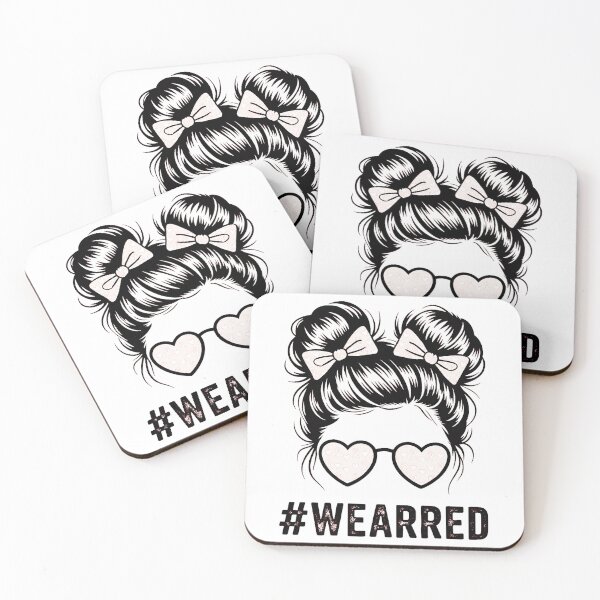 Item preview, messy bun wear glasses red just say no yes red ribbon week designed and sold by FaithAbbott.