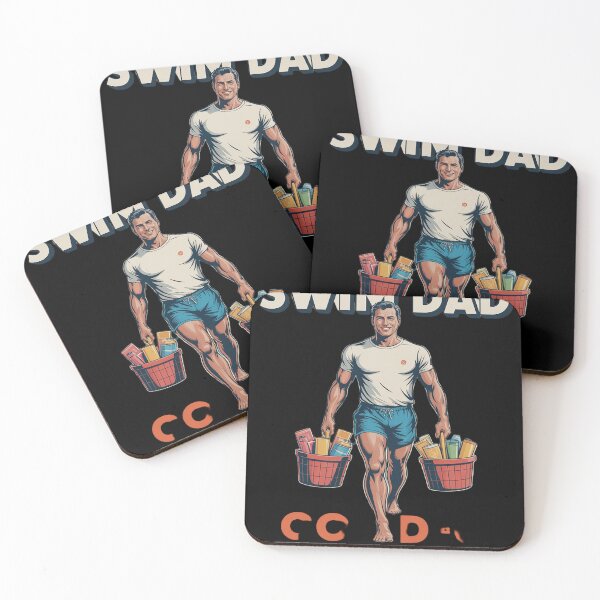 Item preview, Swim Dad Pool Deck Hero Snack Table Legend Funny Swim Dad designed and sold by KotexTemu.