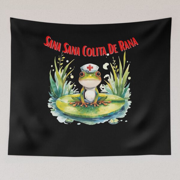 Item preview, Sana Sana Colita De Rana Funny Illustration designed and sold by StaticMood.