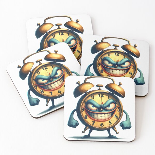 Item preview, Angry Retro Alarm Clock Morning Mood designed and sold by LunaPixelStudio.