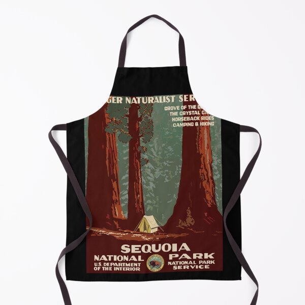 Item preview, Sequoia National Park Camping Among Giant Trees Travel Poster : Vintage Nature designed and sold by artofuniverse.