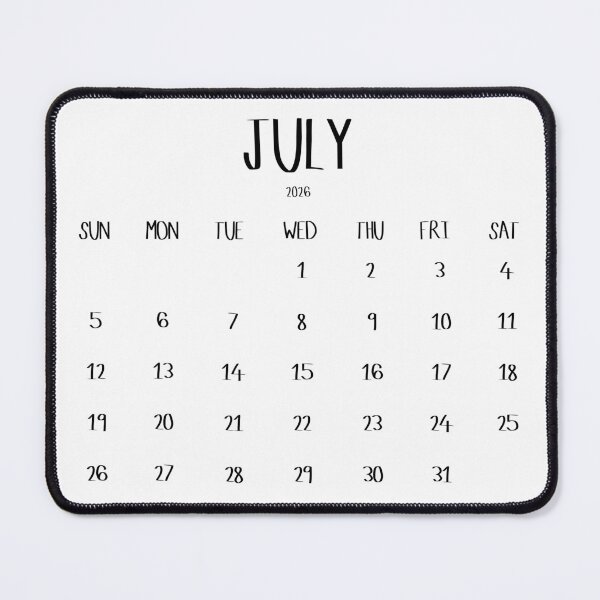 Item preview, July 2026 Calendar designed and sold by toowoosh.