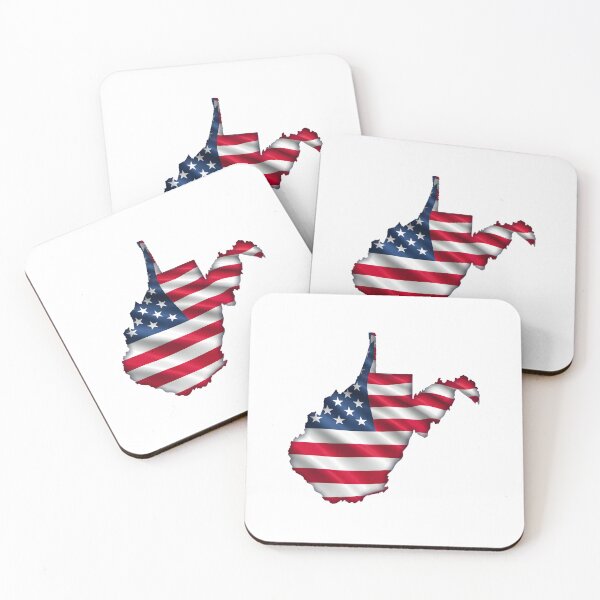 Item preview, West Virginia Stars & Stripes State Silhouette – Distressed Americana designed and sold by Paper Drip.