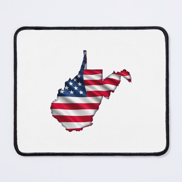 Item preview, West Virginia Stars & Stripes State Silhouette – Distressed Americana designed and sold by Paper Drip.