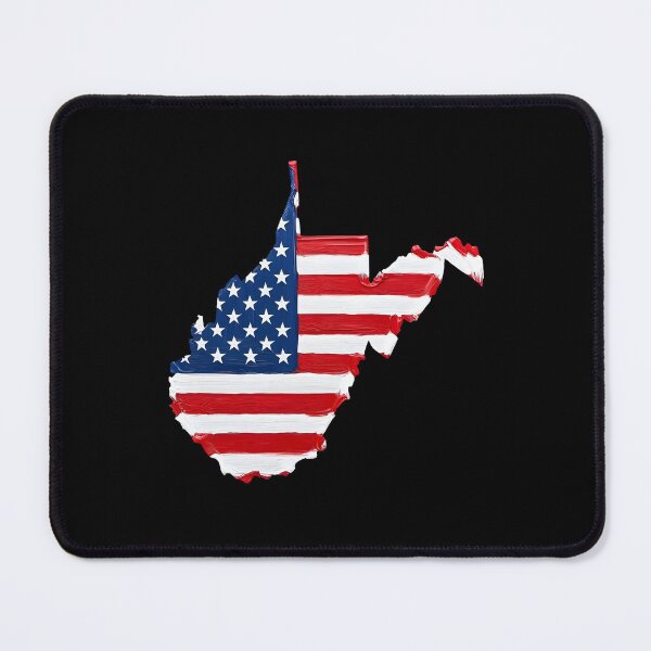 Item preview, West Virginia Stars & Stripes State Silhouette – Distressed Americana designed and sold by Paper Drip.