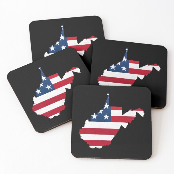 Item preview, West Virginia Stars & Stripes State Silhouette – Distressed Americana designed and sold by Paper Drip.