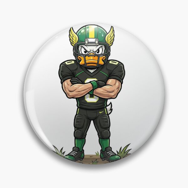 Item preview, Powerful Football Mascot Character- Duck mascot football team designed and sold by SprinkleShades.