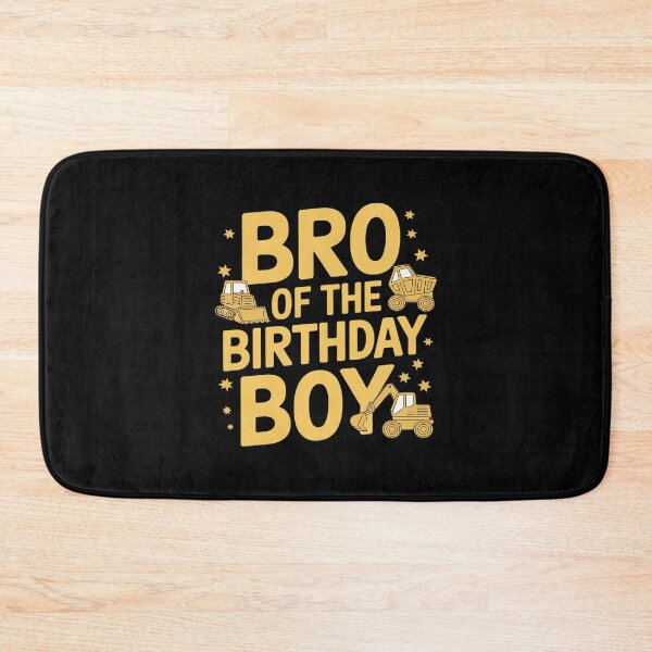 Item preview, Bro of the Birthday Boy Construction Worker Bday Party  designed and sold by MarkLeedsArt.