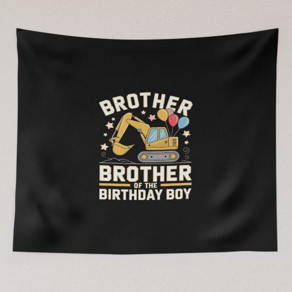 Item preview, Brother of the Birthday Boy Construction Birthday Excavator  designed and sold by DigitaldeligArt.