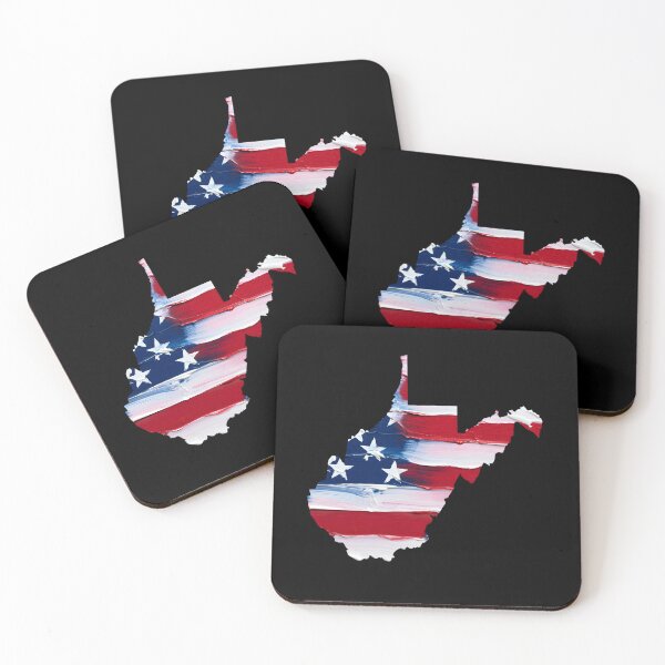 Item preview, West Virginia Stars & Stripes State Silhouette – Distressed Americana designed and sold by Paper Drip.