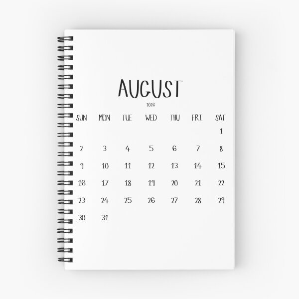Item preview, August 2026 Calendar designed and sold by toowoosh.