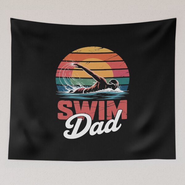 Item preview, Swim Dad Swimming Swimmer Father's Day Vintage  designed and sold by KotexTemu.