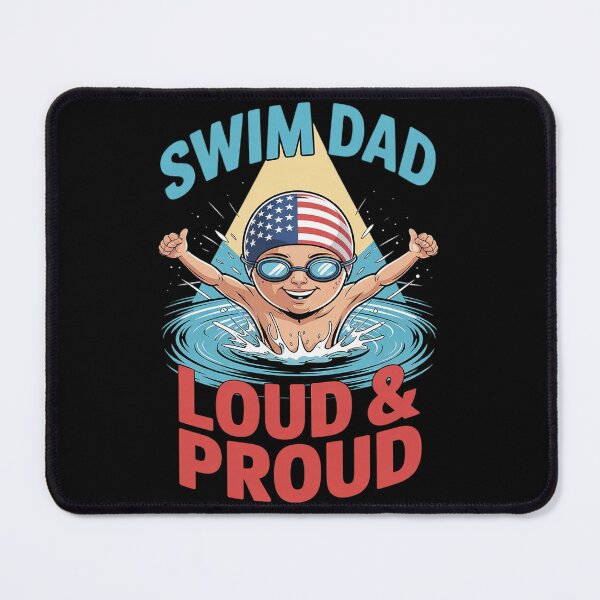 Item preview, Swim Dad Funny Swimming Swimmer Cheer Daddy designed and sold by VerseFarm.