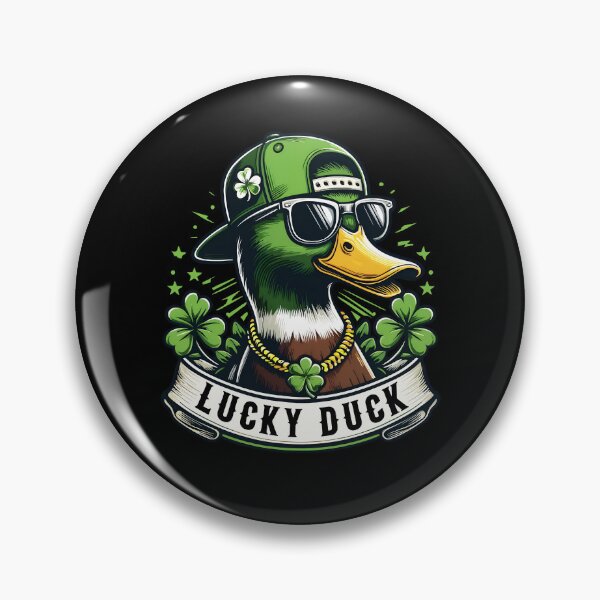 Item preview, Lucky Duck Shamrock Funny St Patricks Day Waterfowl Lovers designed and sold by DavidCloud.