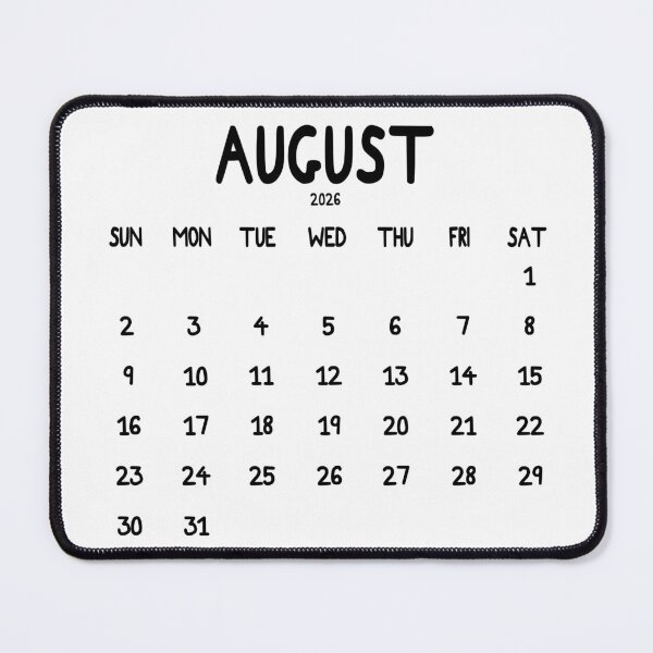 Item preview, August 2026 Calendar Bold designed and sold by toowoosh.