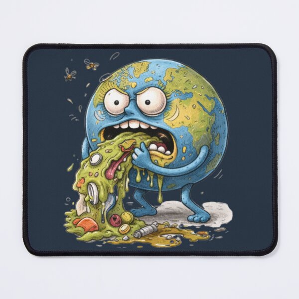 Item preview, Unhinged Planet Cartoon – Chaotic Weird Character designed and sold by Ivy-Triggs.