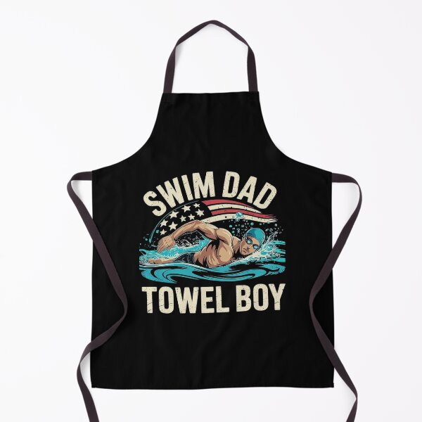 Item preview, Swim Dad Towel Boy Funny Swimming Meme Funny Swimming Quotes designed and sold by KotexTemu.