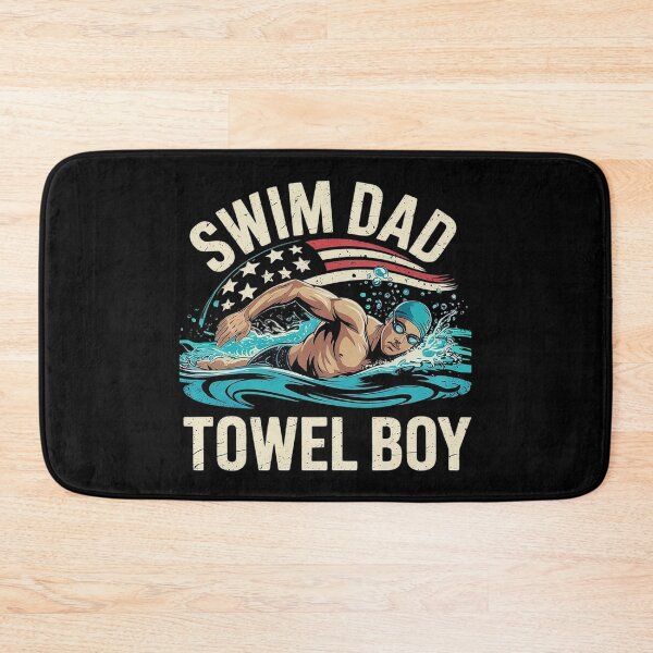 Item preview, Swim Dad Towel Boy Funny Swimming Meme Funny Swimming Quotes  designed and sold by KotexTemu.