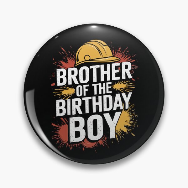 Item preview, Brother of the Birthday Boy Construction Birthday Party Boys  designed and sold by MarkLeedsArt.