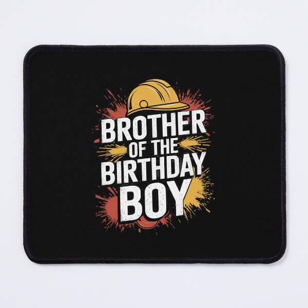 Item preview, Brother of the Birthday Boy Construction Birthday Party Boys  designed and sold by MarkLeedsArt.
