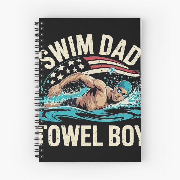 Item preview, Swim Dad Towel Boy Funny Swimming Meme Funny Swimming Quotes  designed and sold by VerseFarm.