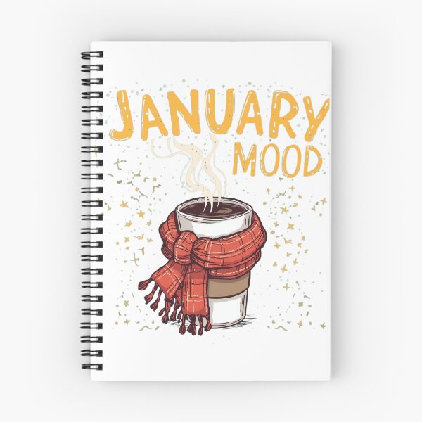 Item preview, January Mood – Cozy Coffee Mug with Scarf Winter Sticker designed and sold by goluz.